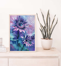 Load image into Gallery viewer, Midnight Magic (Purple Sunflowers)
