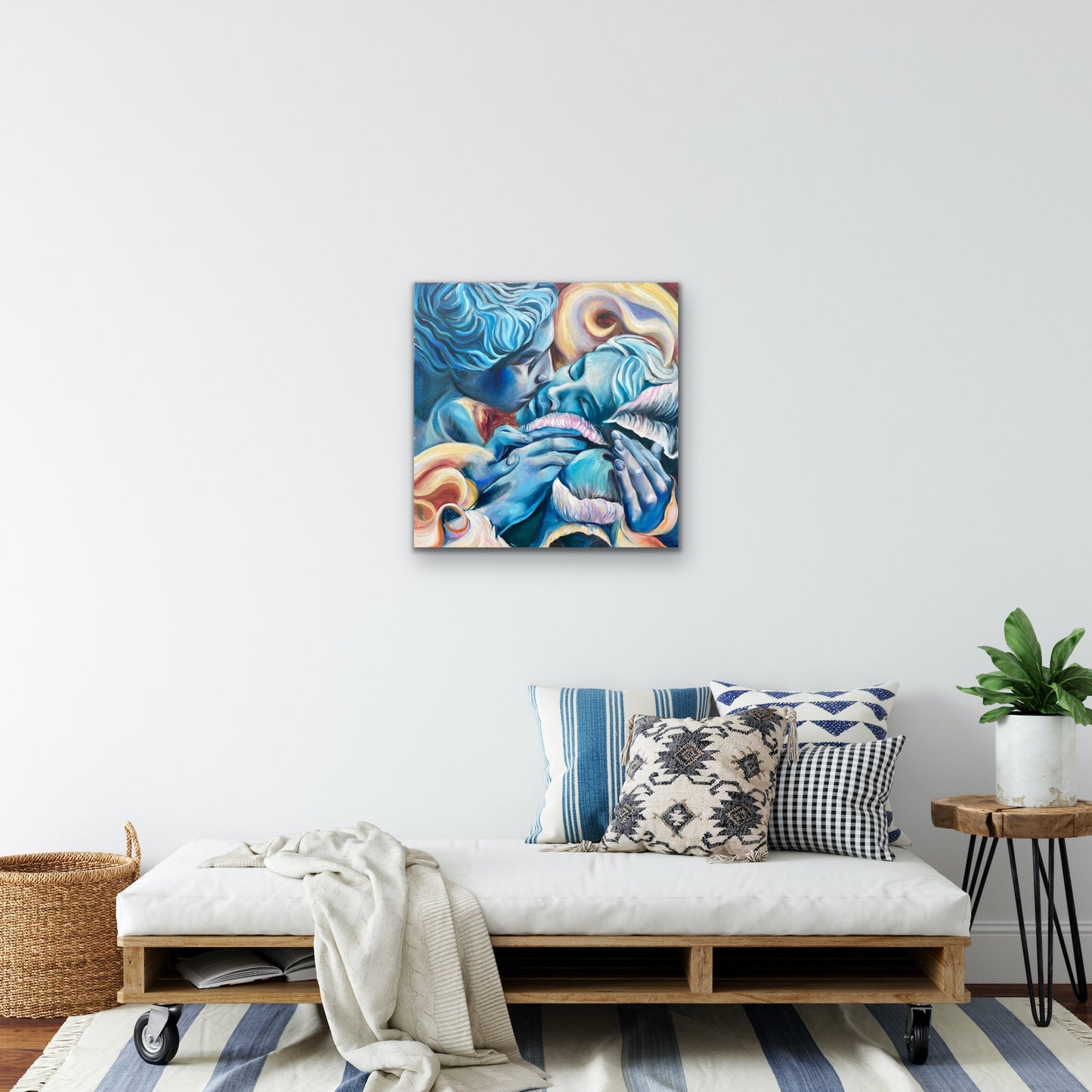 The Kiss ~ Original Oil Painting on Canvas