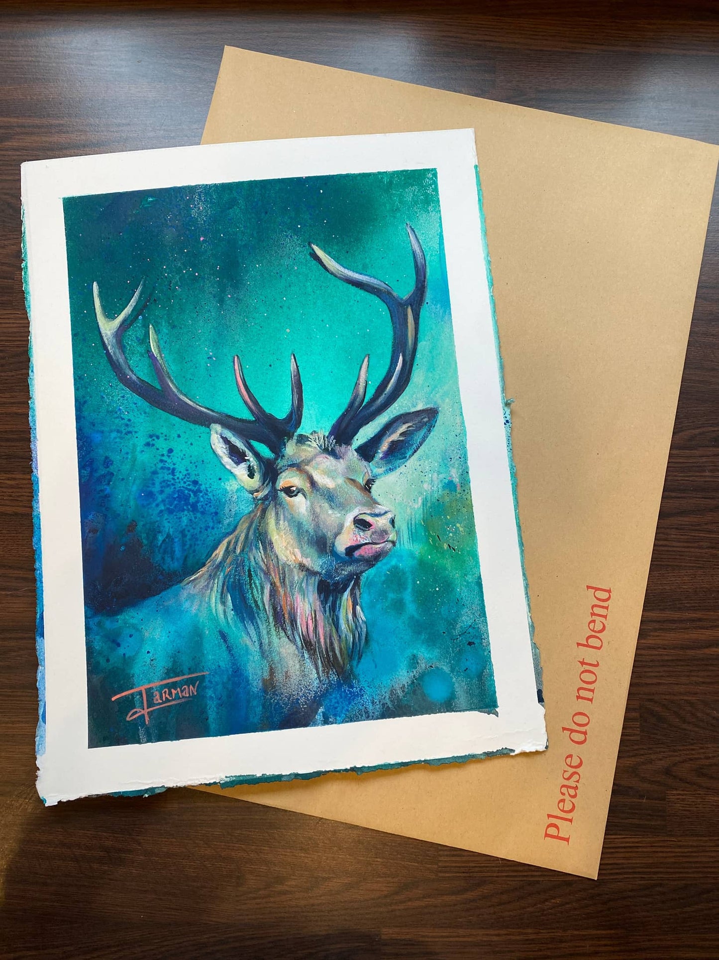 Buckley the Stag ~ Art PRINT by Artist Katie Jarman
