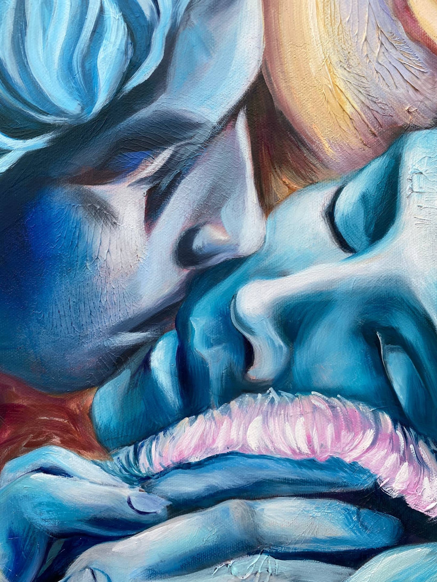 The Kiss ~ Original Oil Painting on Canvas