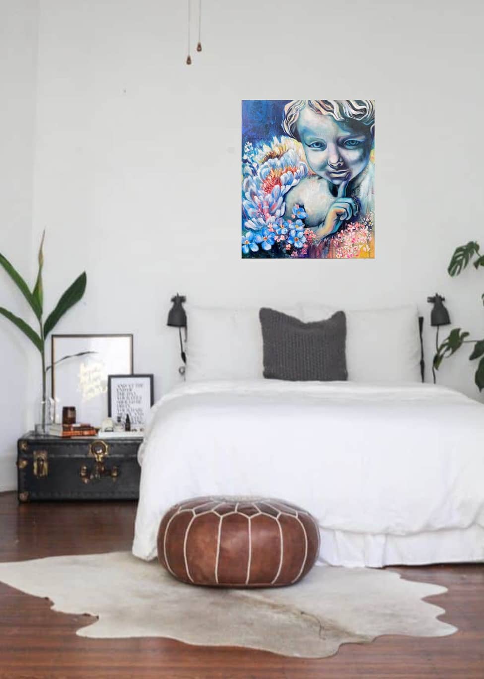 Bedroom art, bedroom collection, cherub art, cherub artwork, canvas art, wall art, art collection, figure, stone figure, marble figure painting