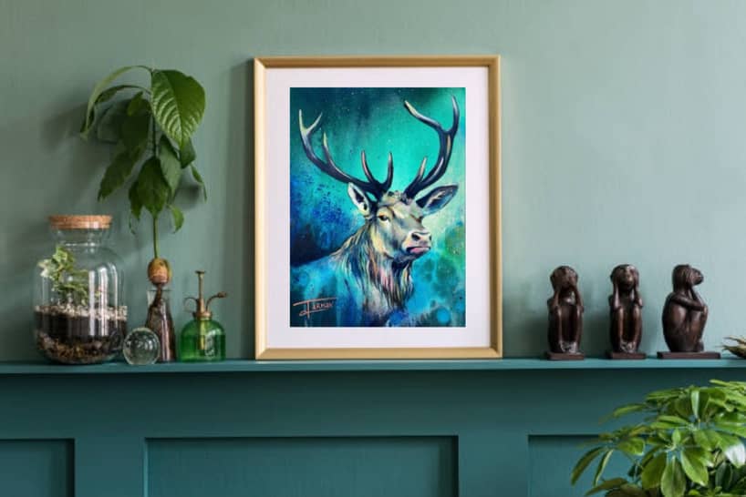Buckley the Stag ~ Art PRINT by Artist Katie Jarman