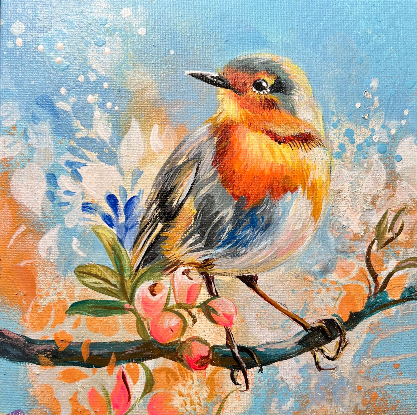 Mini Painting- Charlie Robin in Quiet Repose