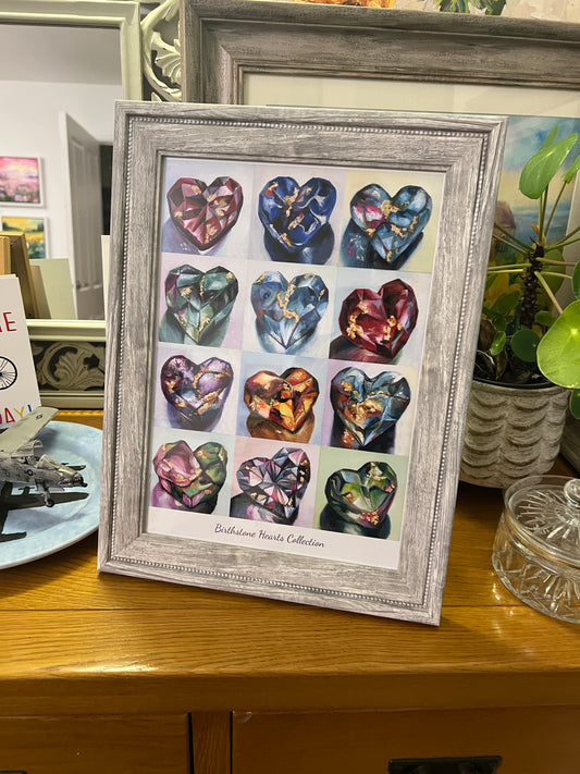 A4 Birthstone Collection Print