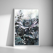 Load image into Gallery viewer, A4 Midnight Pearl Sunflower- Hand Finished
