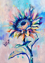 Load image into Gallery viewer, DAWN Fashion Bag- TOTE, Sunflower Art by Katie Jarman
