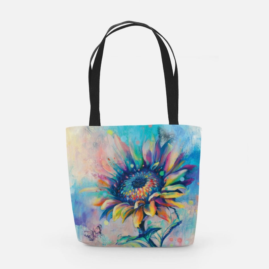 DAWN Fashion Bag- TOTE, Sunflower Art by Katie Jarman